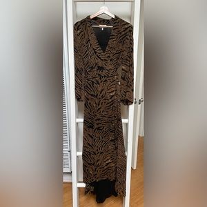 Ganni Tiger Wrap Dress